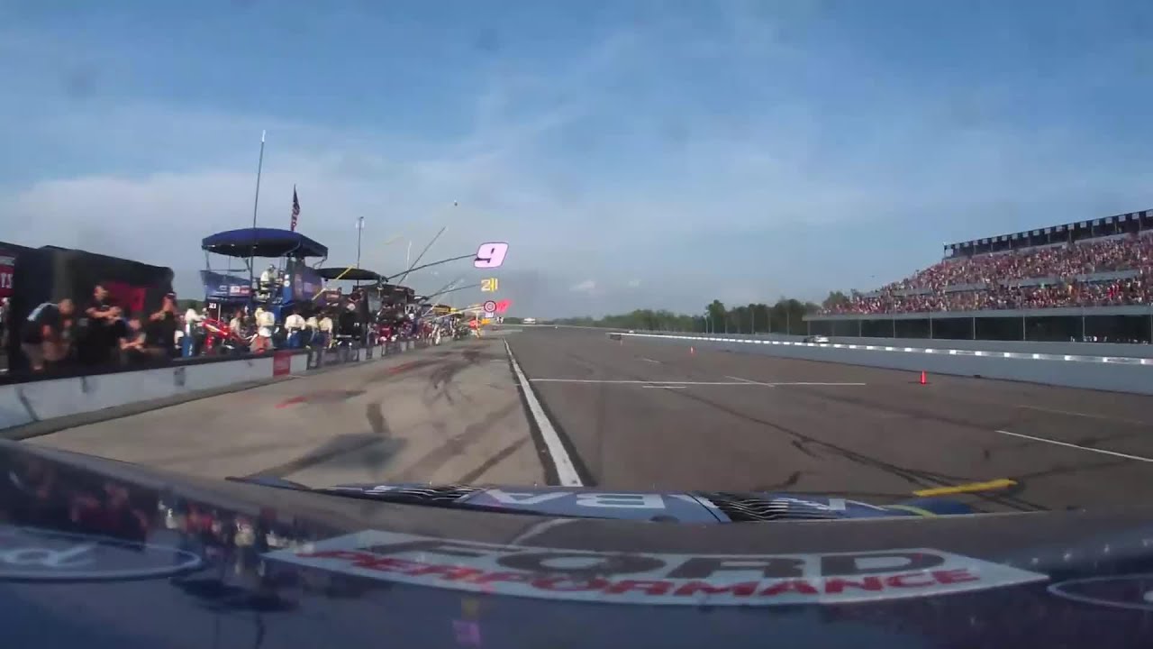Ryan Blaney with a Pit Stop from The Great American Getaway 400 Presented by VISITPA.COM