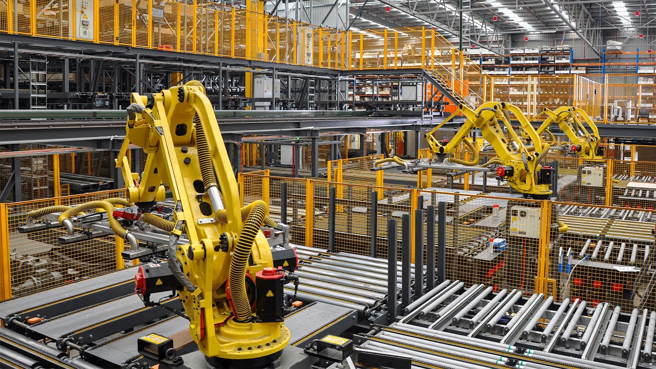 Automated Warehouse with Robotic Picking System