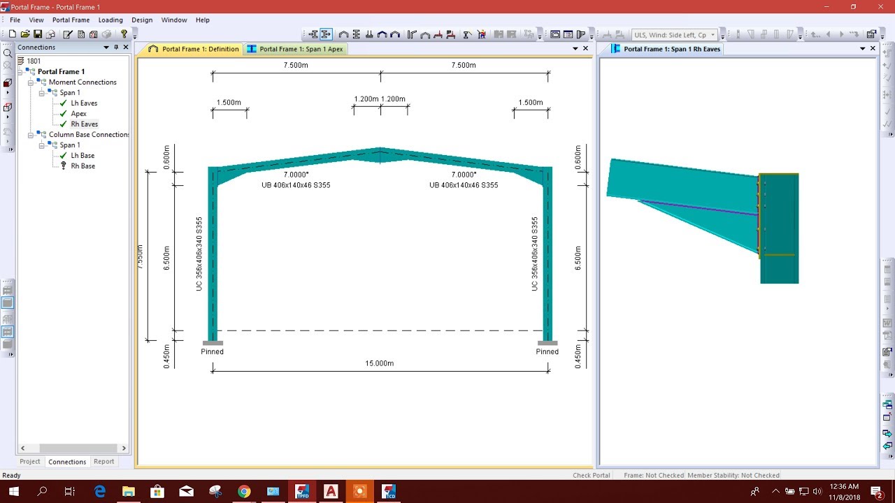 ПРОЕКТИРОВАНИЕ КАРКАСА ПОРТАЛА В ''TEKLA PORTAL FRAME & CONNECTION DESIGNER''