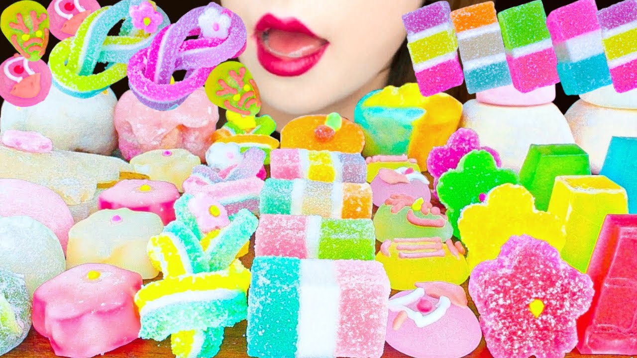 【ASMR】WAGASHI PARTY🌸  MUKBANG 먹방 食べる音 EATING SOUNDS NO TALKING