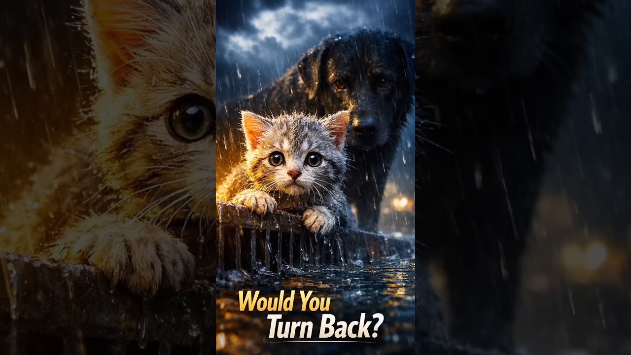 Would You Turn Back? | Kitten Rescue in the Rain 🐾
