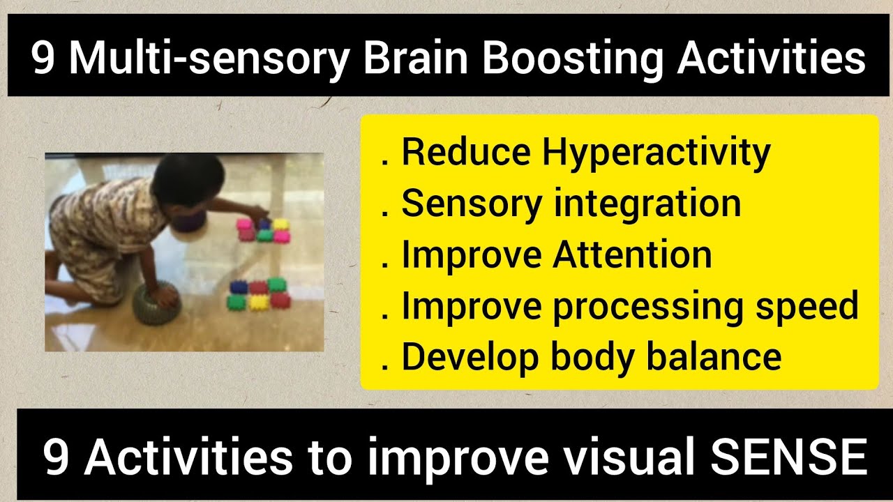 9 Multi sensory Brain Boosting Activities/improve attention/reduce Hyperactivity/sensory integration