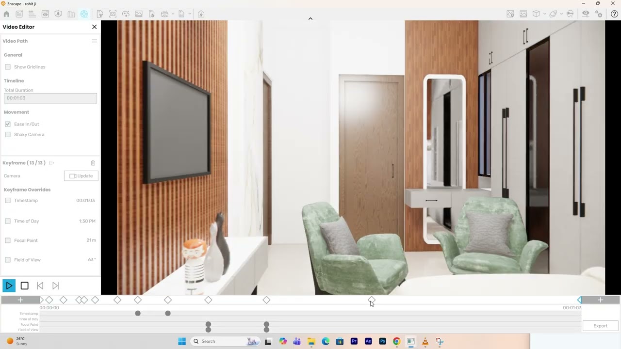 Create Realistic Render In Enscape | Bedroom Interior Designing Hacks#sketchup #makeyourhome #trand