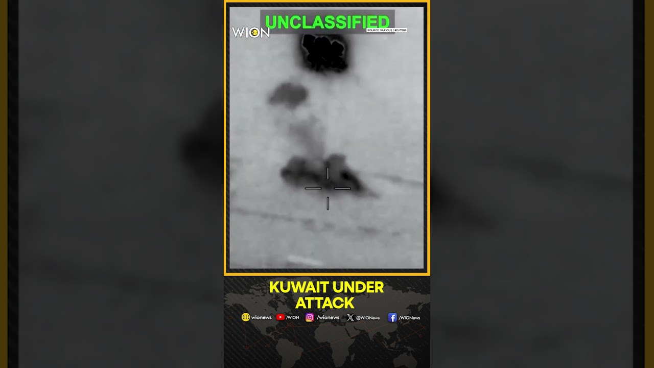 US-Iran War: Kuwaiti Air Defenses Confront Hostile Drone Attacks Amid Iranian Aggression | Shorts