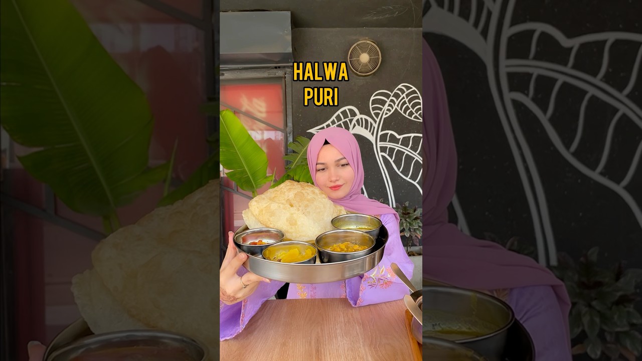 One of the best and affordable halwa puri😍 #foryou #food #youtubeshorts #viralshort  #halwapuri
