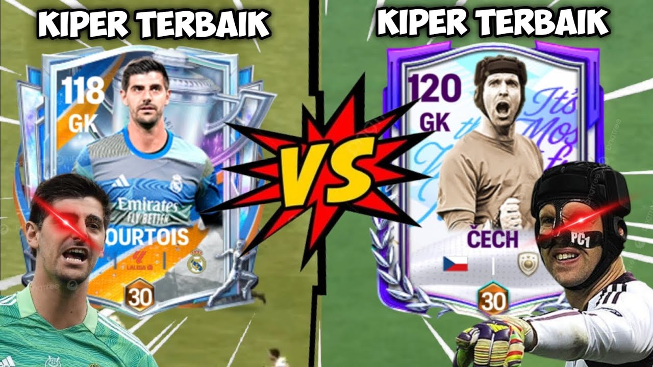 SENGITT!! Courtois Terbaik VS Cech Terbaik Nepis Nya Gila!! - FC Mobile Indonesia