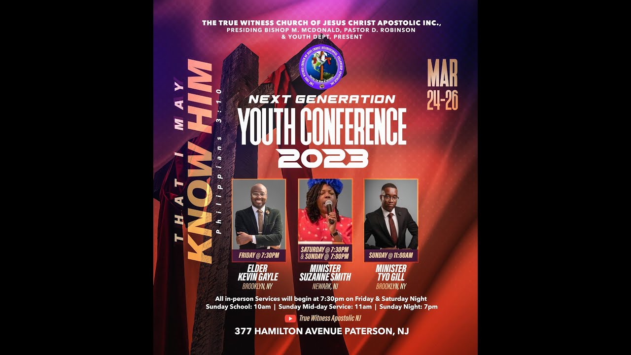 Next Generation Youth Conference 2023: Sunday Morning Mar 26, 2023