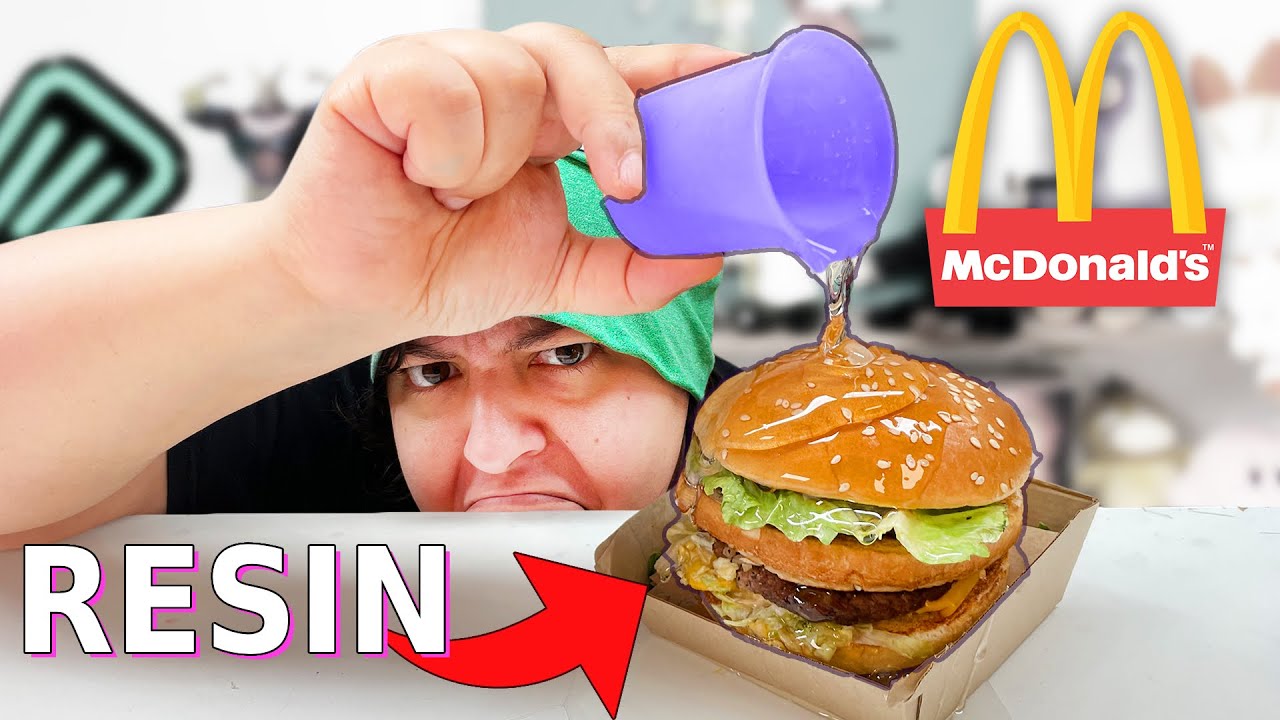 Can I Turn McDonald's Burger Into Resin Art?!