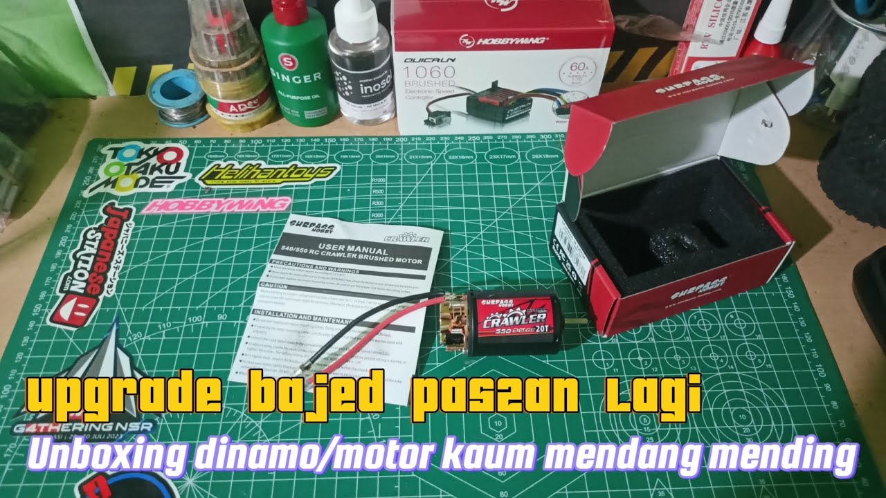 Unboxing surpass hobby 550 20T 5 slot,. Dan penjelasan dasar tentang perbedaan 5 slot dan 3 slot,. 
