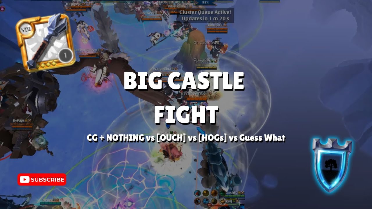 Contingent + Nothing vs [OUCH] vs [HOGs] vs Guess What | 1h Mace POV | Albion Online ZvZ