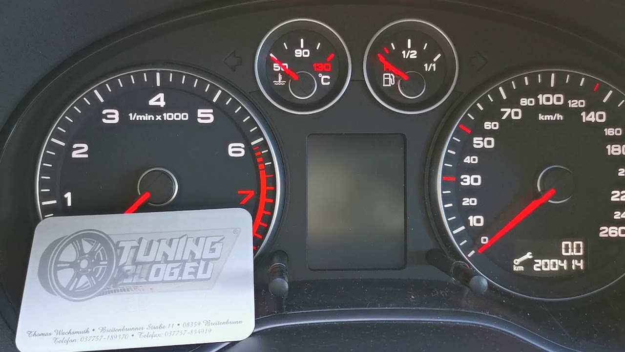 Audi A3 8P 2009 Serviceanzeige zurücksetzen (Öl-Service Reset) - kein Reset der Wartungsanzeige