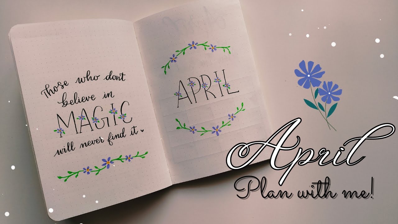 April Bullet Journal Setup ✿ Plan with me ♡ #bujo #2023