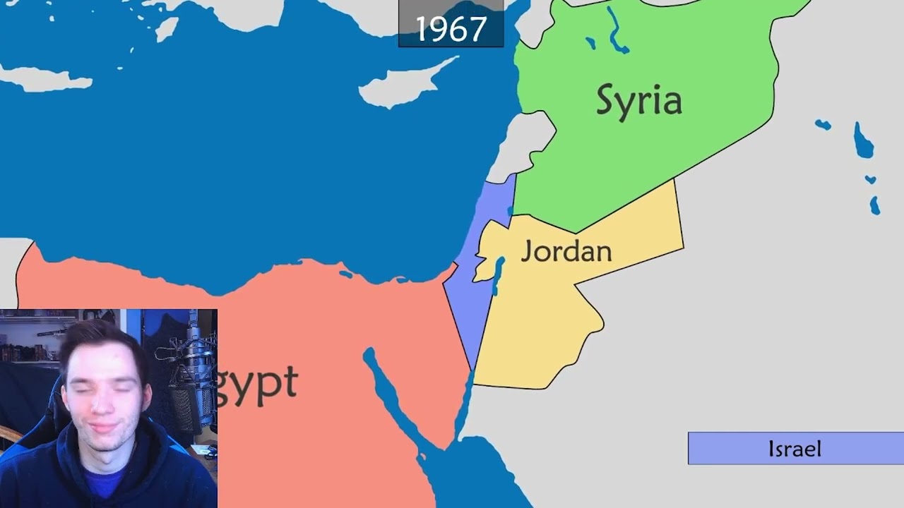 Historian Reacts - Israel-Palestine conflict - Summary on a Map by Geo History