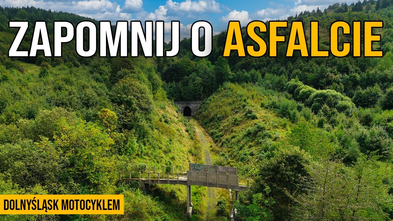 Motocyklem torami po uran | Tunel kolejowy przełęcz Kowarska | Zakłady R1 Kopalnia Wolność