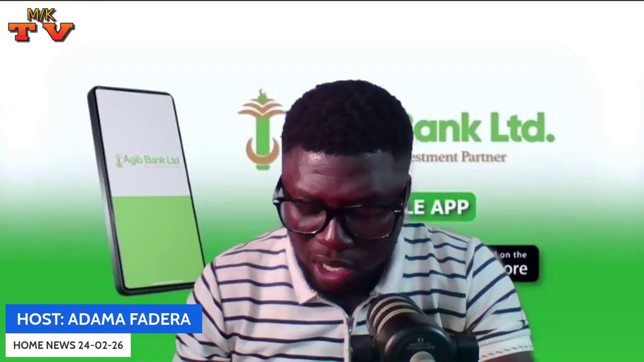 ON MENBE KERING TV; SU IBARO [ HOME NEWS ] WITH ADAMA FADERA SPONSORED BY AGIB BANK LTD 24-02-26