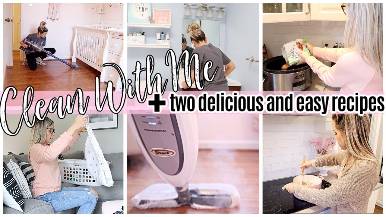 CLEAN WITH ME 2020 + 2 DELICIOUS & EASY DINNER RECIPES + COOK #WithMe // TIFFANI BEASTON HOMEMAKING