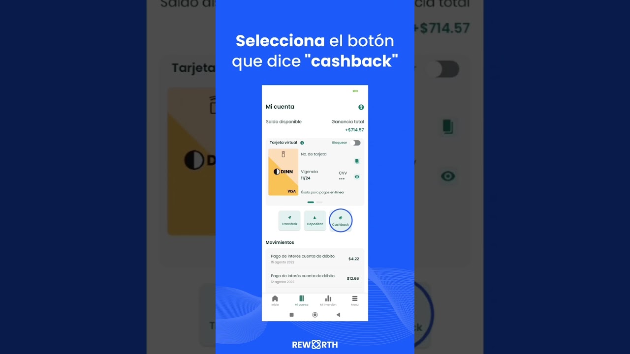 ¿Como recibir cashback con tu tarjeta de débito 