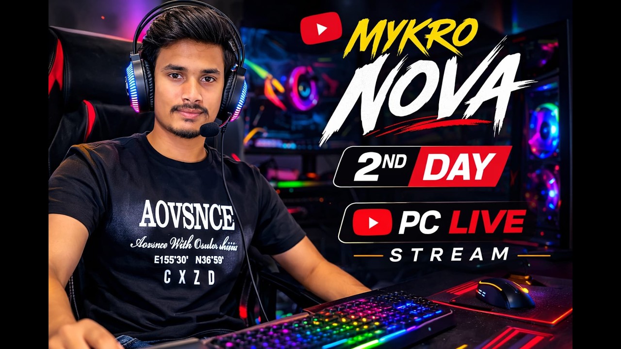 🔥 Welcome to MYKRO NOVA 🔥Today is my First Day Playing Free Fire on PC 💻#gameplay #freefire  #fire