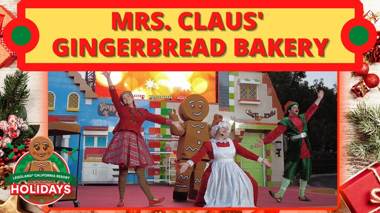 MRS. CLAUS GINGERBREAD BAKERY -Christmas Holiday Family Musical -Full Show at LEGOLAND - 4K- 1st Row