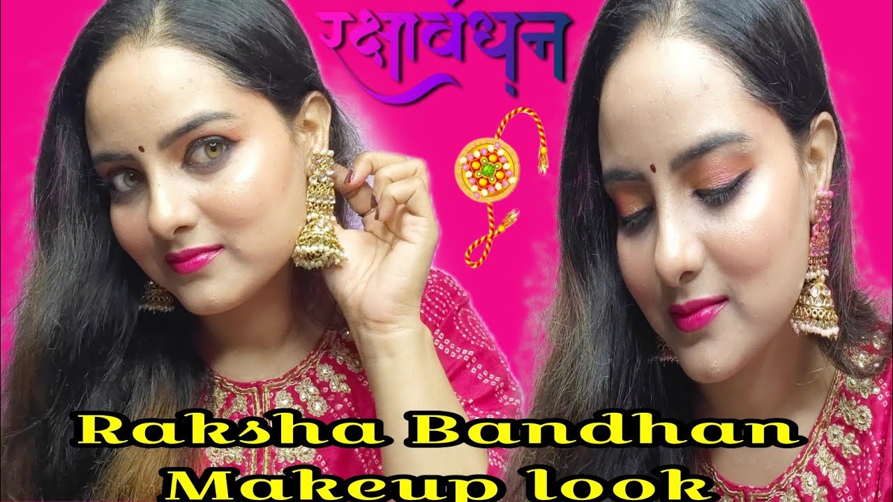 Raksha Bandhan Makeup Look l Simple & traditional l Small town kuddi l