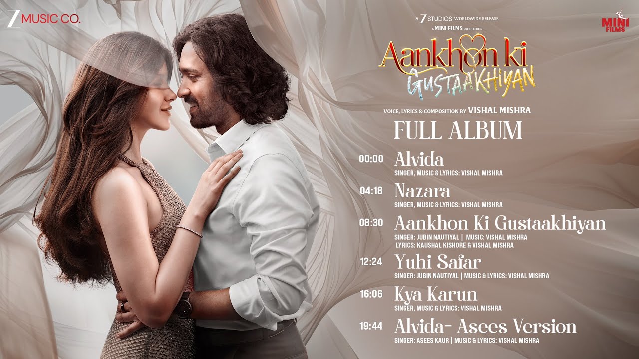 Aankhon Ki Gustaakhiyan - Full Album | Vikrant Massey & Shanaya Kapoor | Vishal Mishra