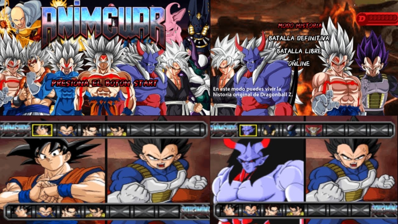 DBZ TTT Anime War (Download) Menu BT3