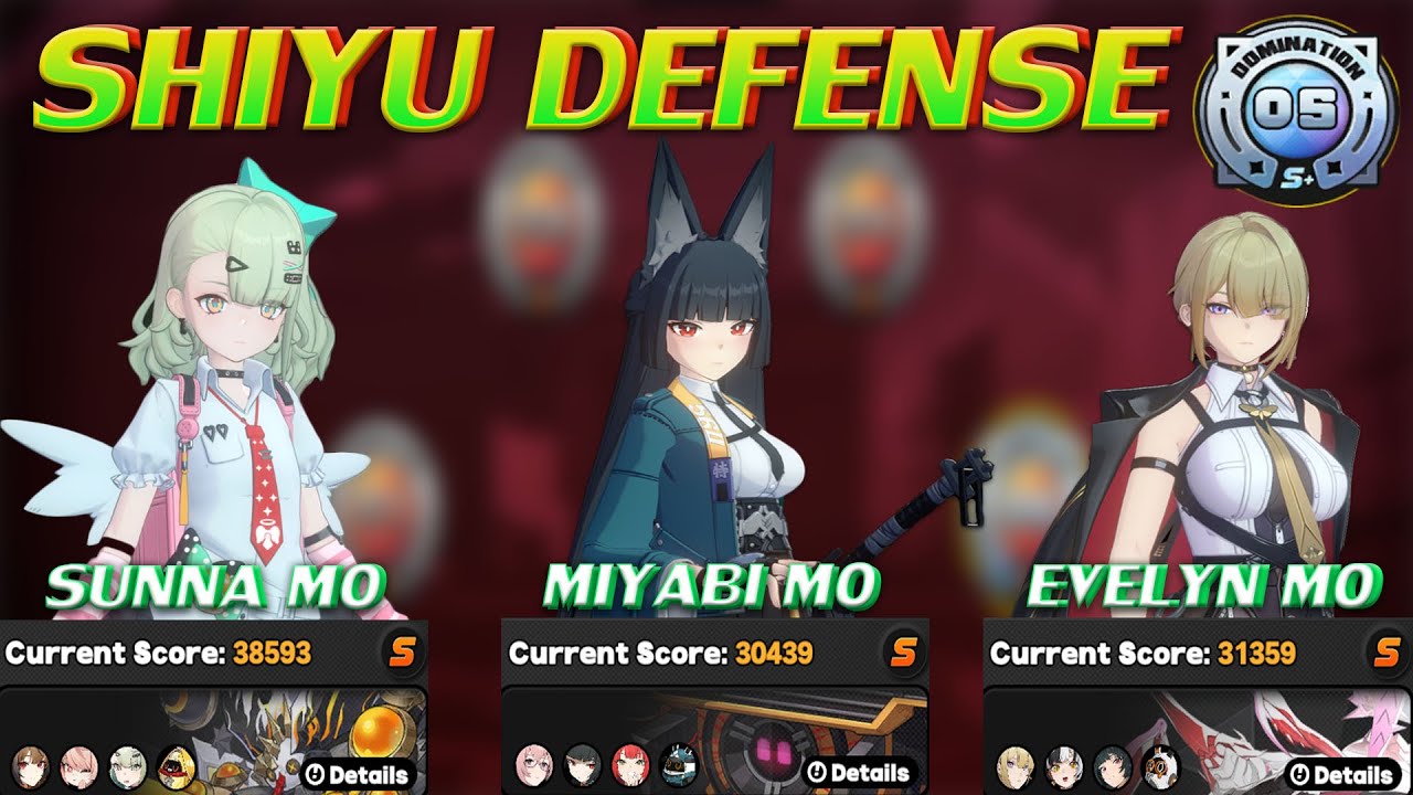Shiyu Defense 5 - M0 Sunna | M0 Miyabi | M0 Evelyn - Zenless Zone Zero 2.6