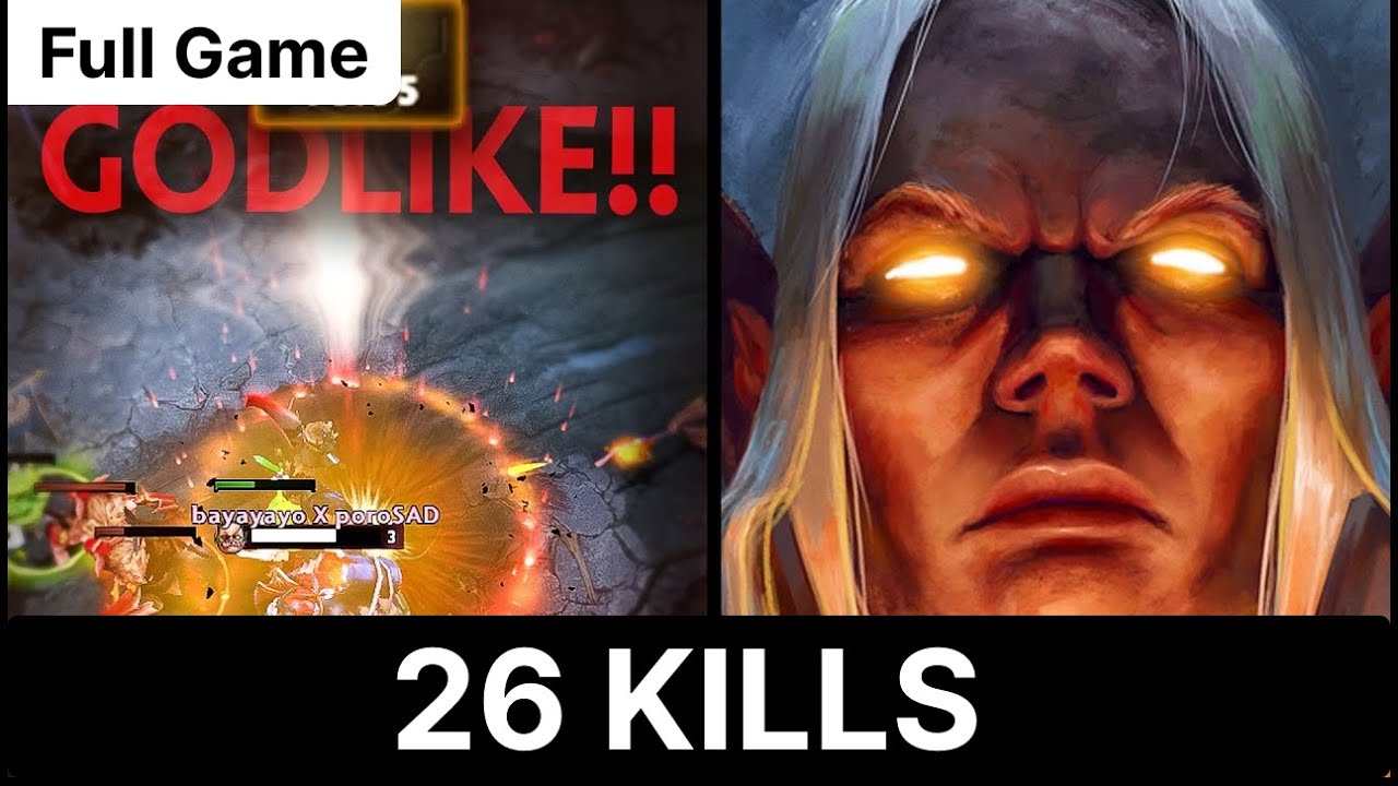 Unstoppable Godlike Invoker Dominates with 26 Kills and Zero Deaths in Epic Game