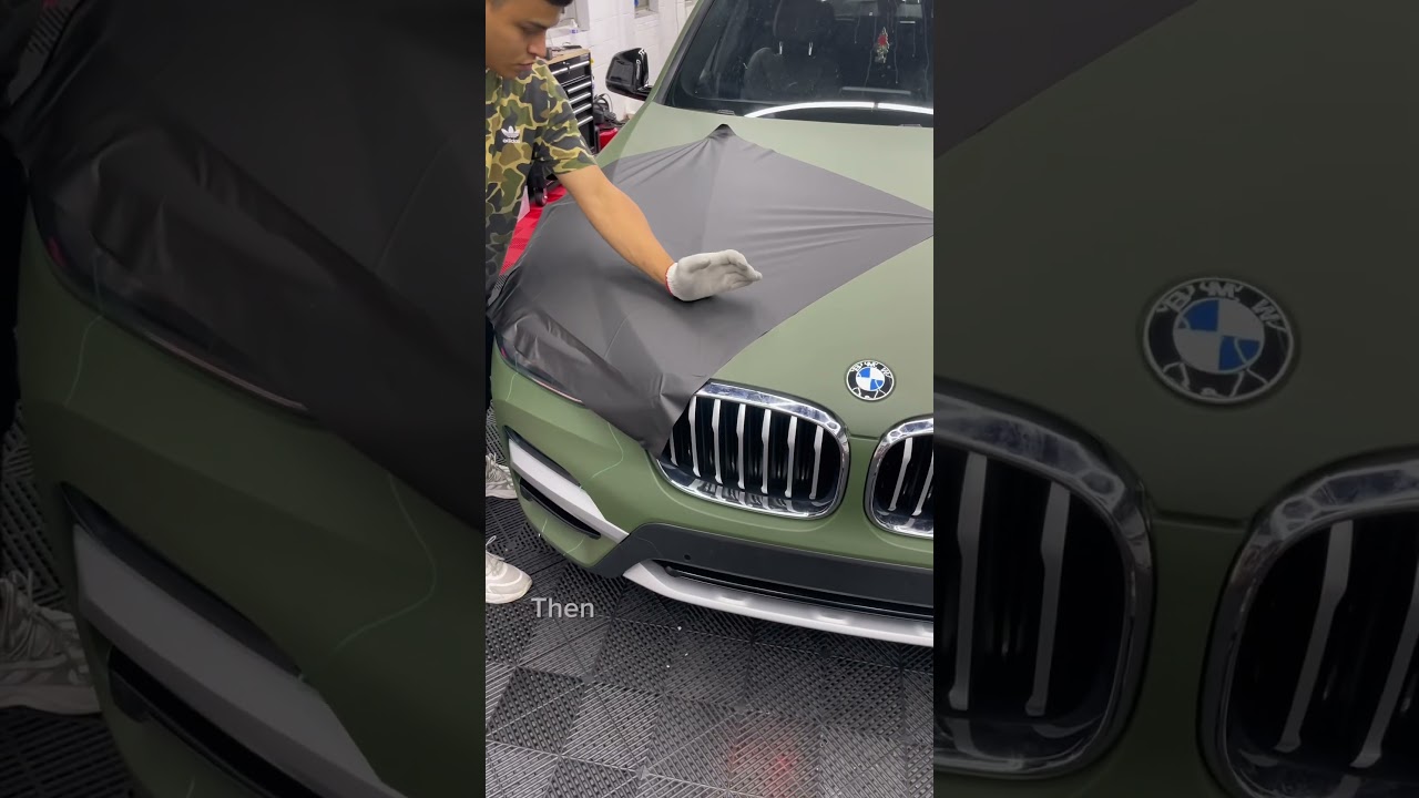 Ever wondered how a camo wrap is done 🤔 We&rsquo;re located in Alexandria, VA!