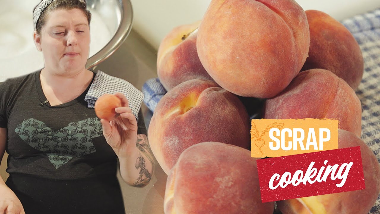 DIY Peach Pit Syrup | scrap cooking | Recipe