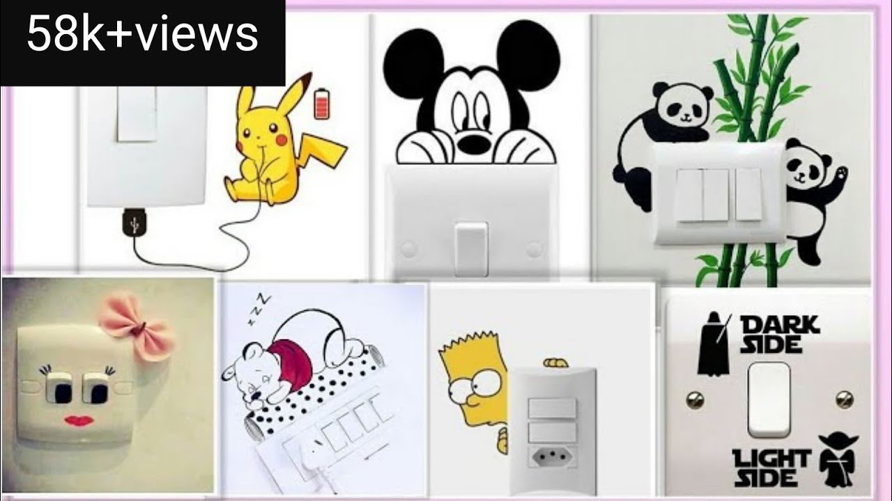 50 easy switchboard art ideas ✨ switchboard painting 🎨 keep me Crafty