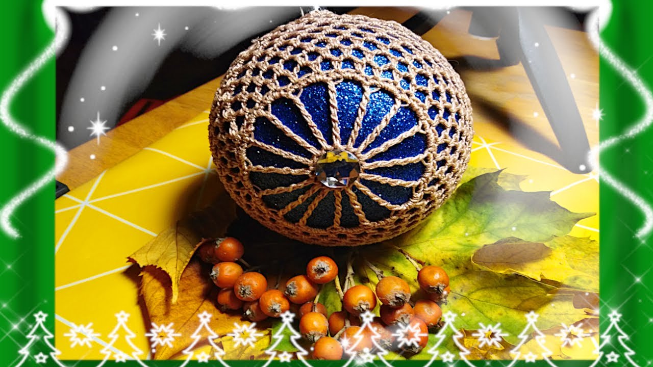 Bombka szydełkowa 10 Cm crochet bouble #tutorial #bombka #szydełkowanie #handmade