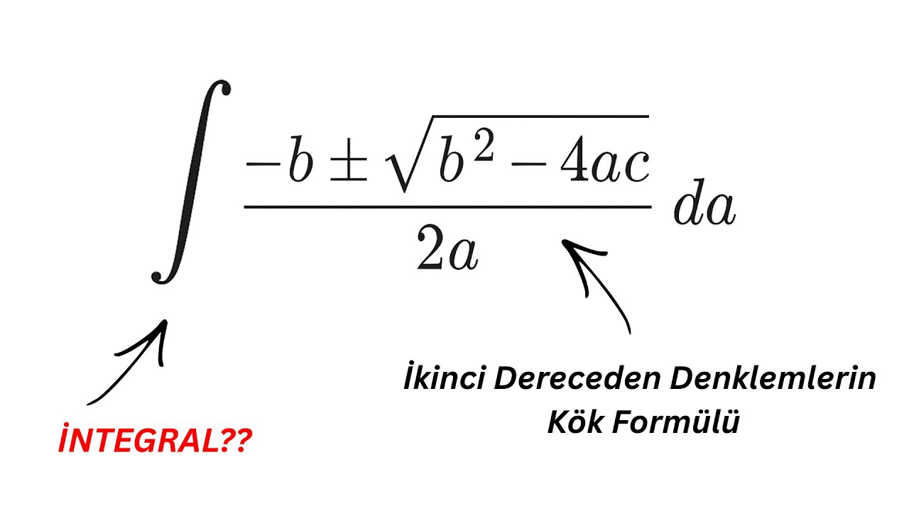 Kök Formülünün İNTEGRALİNİ Aldım!