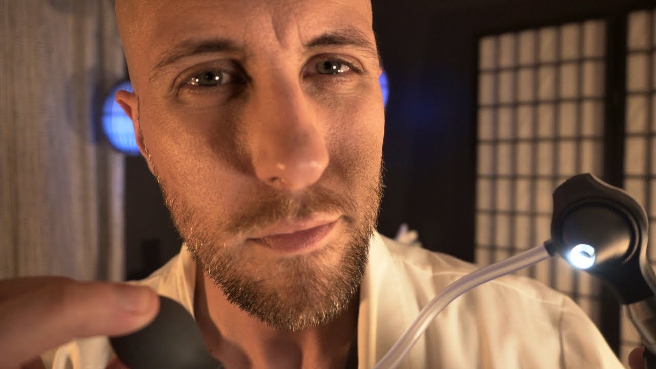 ASMR | Realistic Ear Exam and Ear Cleaning | Ent Exam.