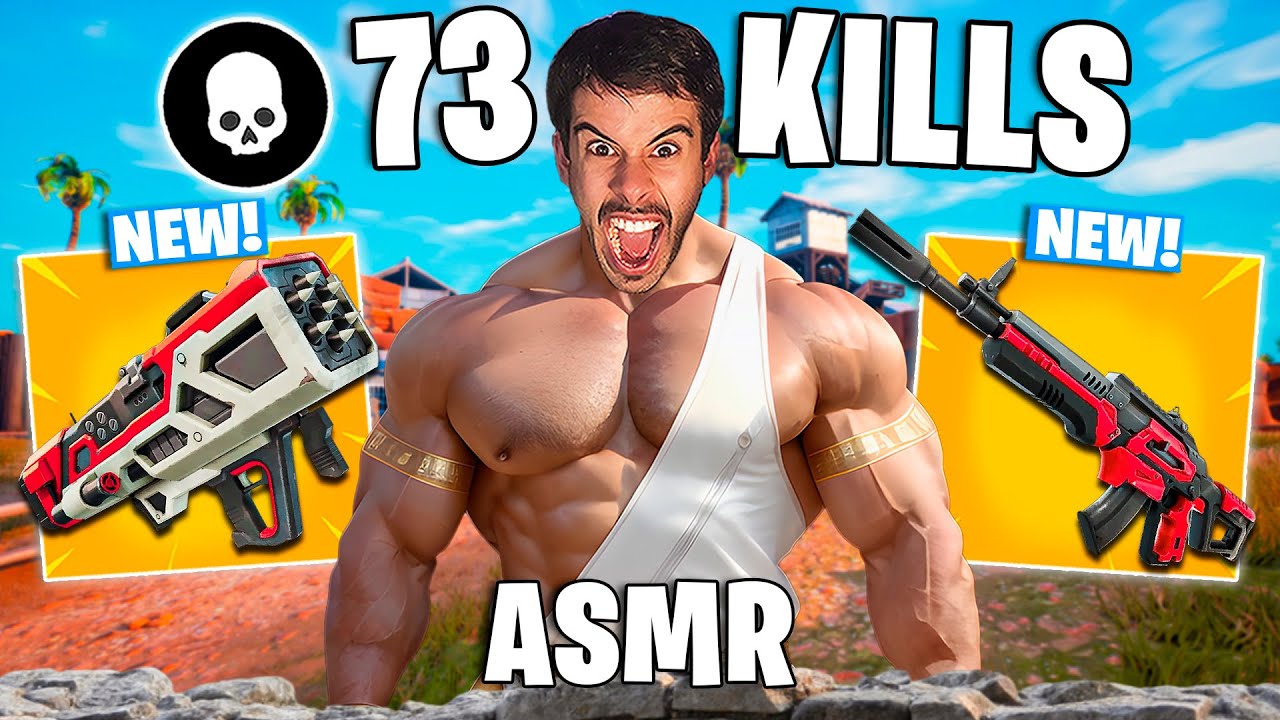 ASMR FORTNITE FAST MOUTH SOUNDS 73 KILLS 💀 SOLO VS SQUAD | asmr español