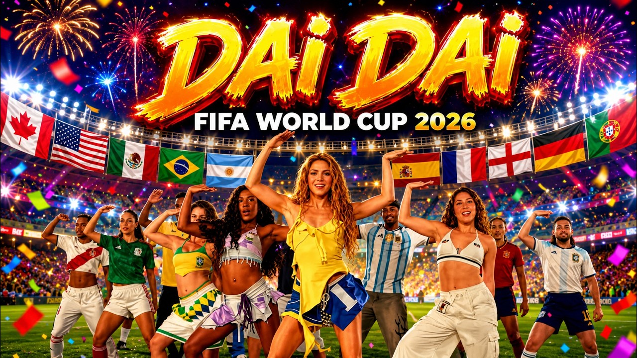 Shakira, Burna Boy - Dai Dai | FIFA World Cup 2026&trade; Song Style (Official Music Video)