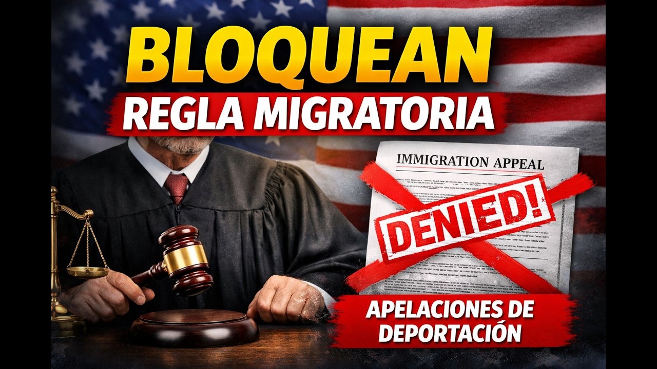 ALERTA: Juez bloquea regla que permitía rechazar apelaciones de deportación en EE.UU.