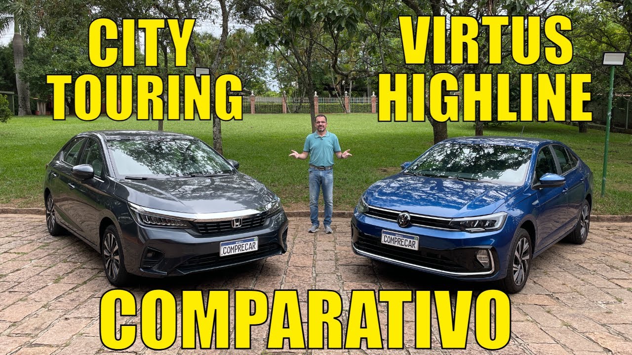 Comparativo: Honda City Touring 2025 x Volkswagen Virtus Highline 2025