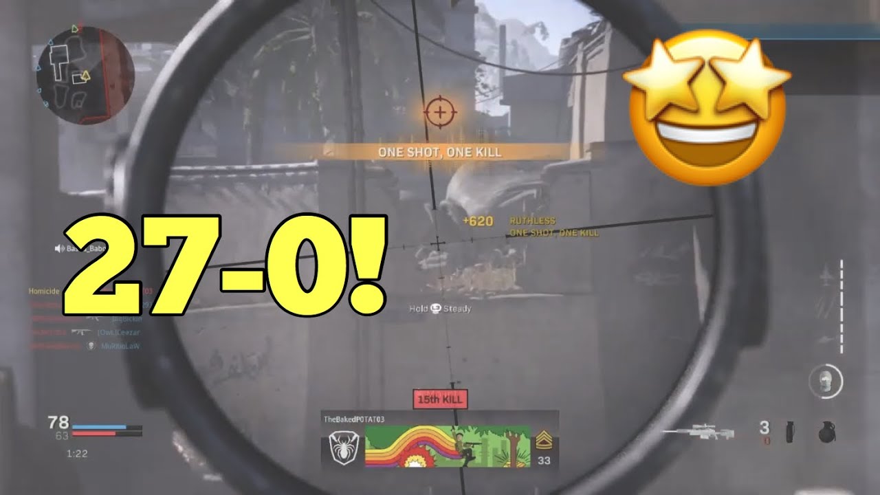 27-0 RUTHLESS MODERN WARFARE AX-50 GAMEPLAY