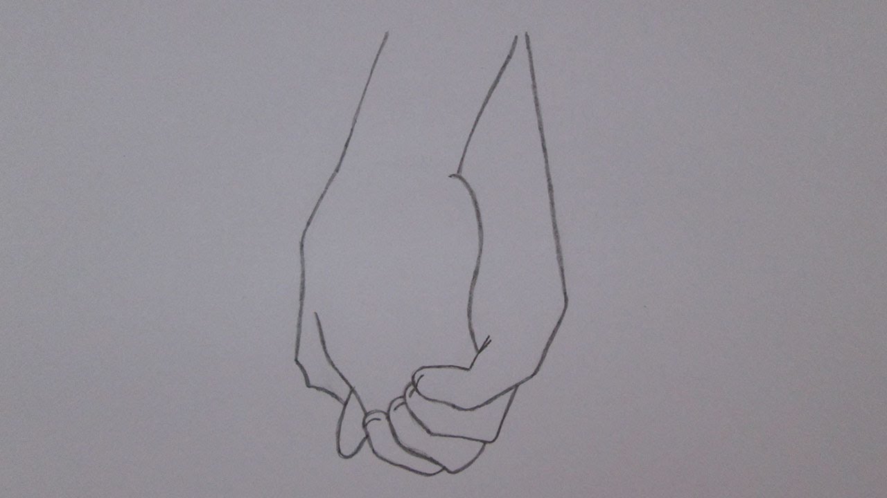 Como desenhar mãos dadas