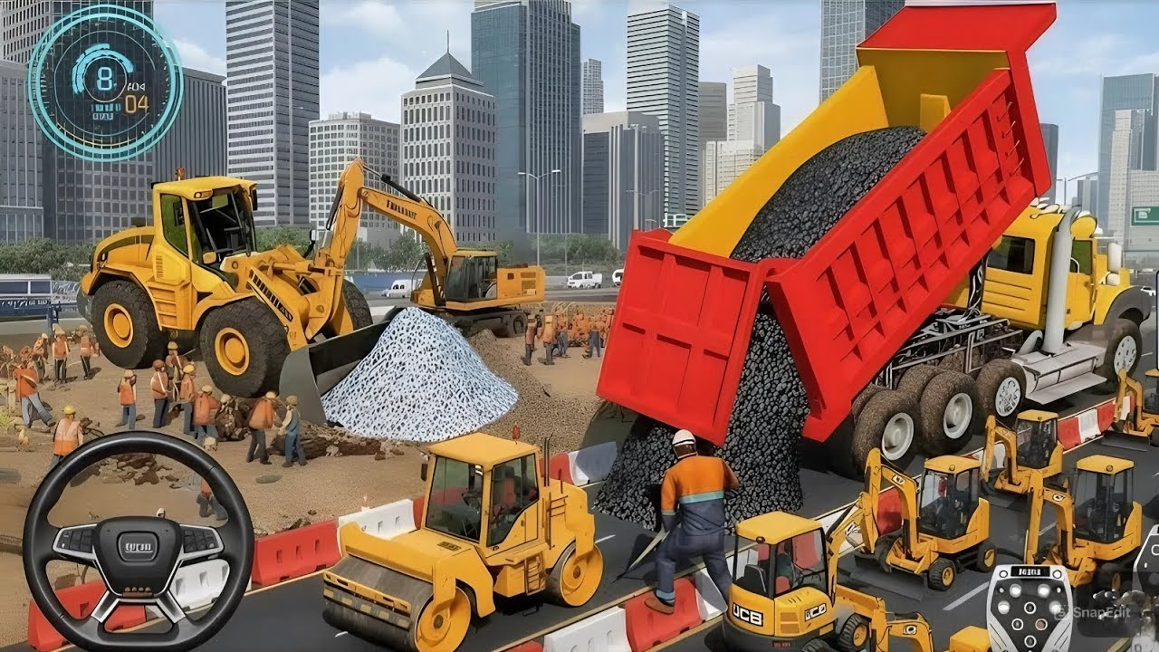ROAD DIMES 👈🤪 !! JCB GAME 🎮 !! All MICHEN ROAD CLEARY 🤩 !! New JCB CONSIGNMENTS GAME HD 🎮 #VIDEO 