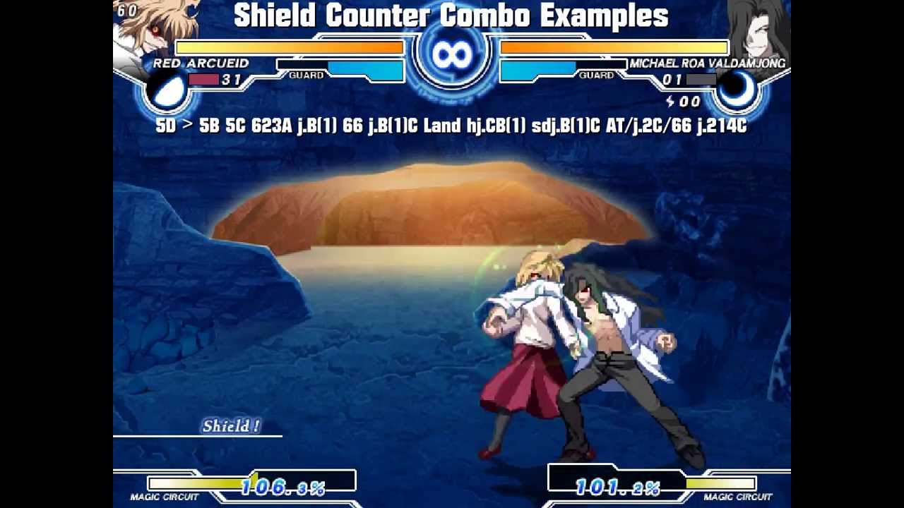 MBAACC - Love MAX!!!!!!, Moon Toss - H-Warc Combos