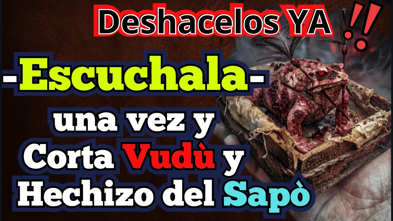 Asì QUITO el HECHIZO del SAPO y VUDUs 🔥PODEROSA LIMPIA ESPIRITUAL🔥