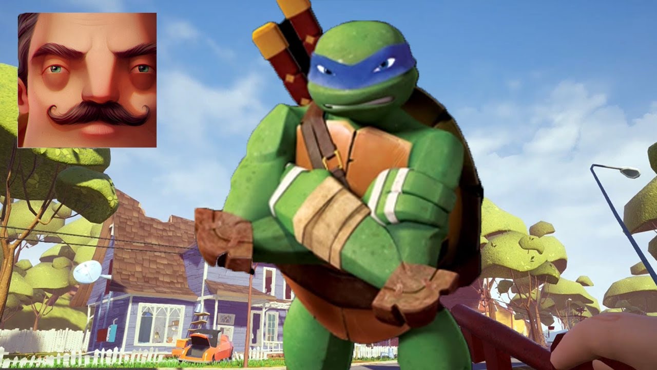 Hello Neighbor - New Neighbor TMNT Big Leo Act 2 Different Part 538 Gameplay Walkthrough TP