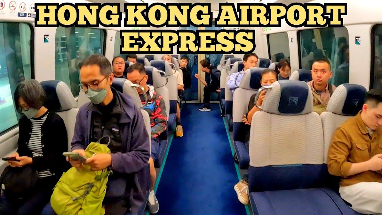 Hong Kong Airport Express Train! Fastest Link to the City Center 🇭🇰
