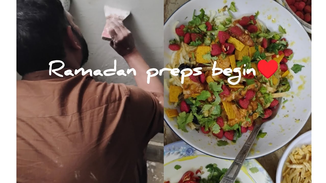 Ramdan preparation l renovation in home 🏠 l khowsay recipe 🍝#ramadanrecipes#ramadanpreparations 