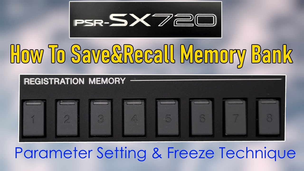 Yamaha PSR SX 720 | Unlimited Registration Bank Memory (Tamil)
