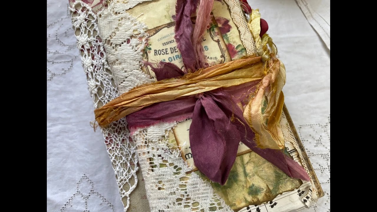 Junk journal how to make a cover for hinged pages | birthday friendship journal | shop share