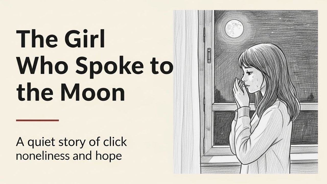 The girl who spoke to the moon learn English with quiet story #story 
