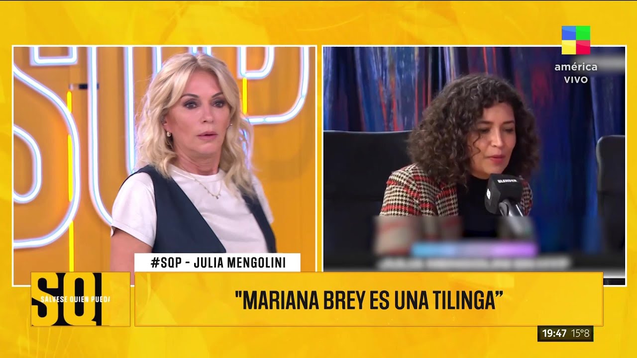 😲 JULIA MENGOLINI FURIOSA CONTRA MARIANA BREY: 